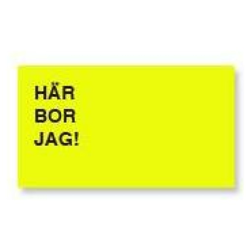 Skylt Här Bor Jag