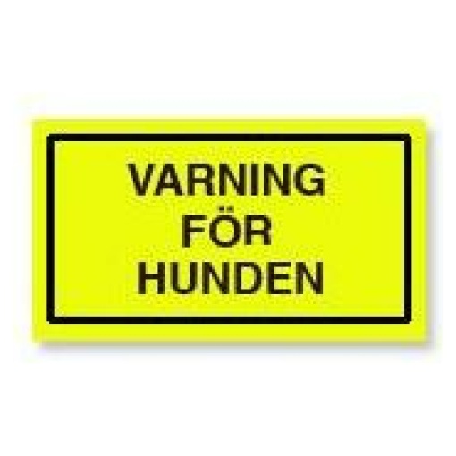 Skylt Varning För Hunden