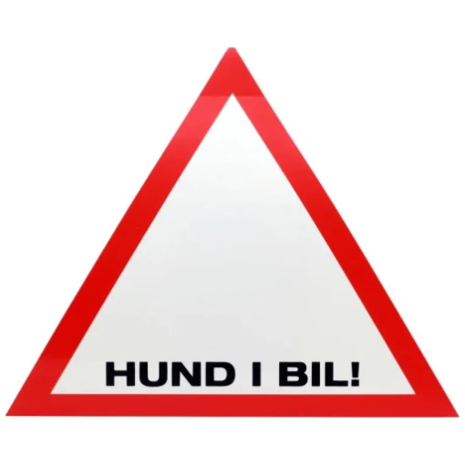 Klisterdekal Hund I Bil!