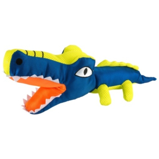 Nylonkrokodil med pip - 44 cm