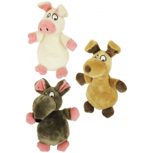 Blandade Plyschdjur med pip - 18 cm