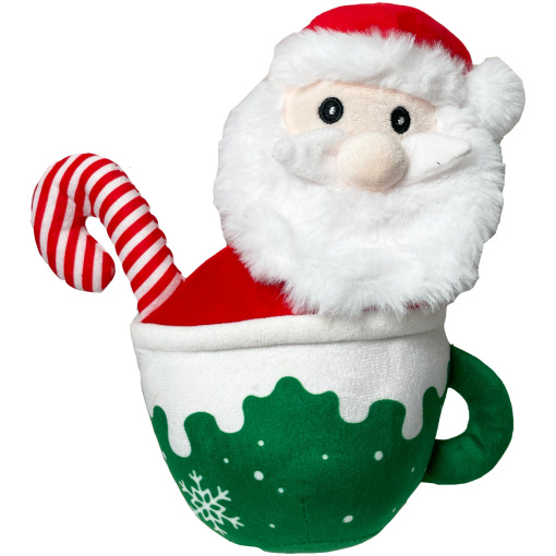 Jultomte i plysch med pip